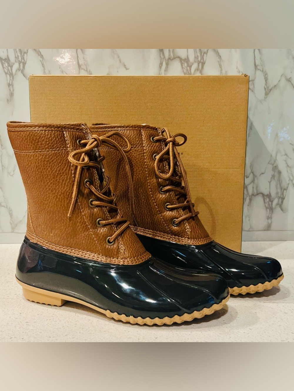 JBU Waterproof Lace-Up Duck Boots NIB